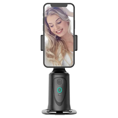 Q9 360 Graus de Rotação Inteligente AI Follow Gimbal Rastreamento Facial Suporte de Câmera de Telefone Fotografia