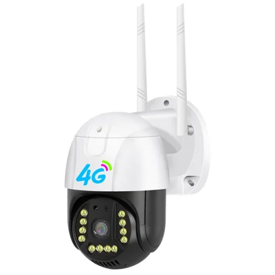 V380-P12-4G 3.0MP Camera Night Vision 4G APP Remote Monitoring Outdoor Home Security IP Camera, No Memory Card - US Plug