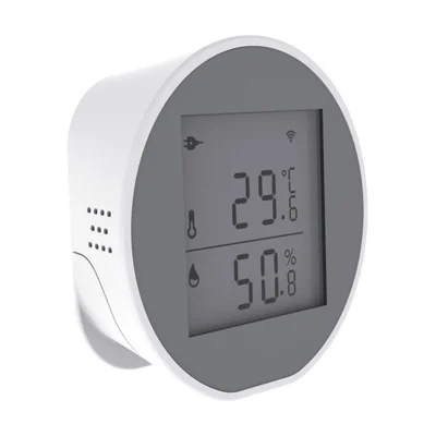 WSD400H WiFi Temperature Humidity Sensor Abnormal Alarm Real Time Monitor Compatible with Alexa  /  Google Assistant (No Battery)