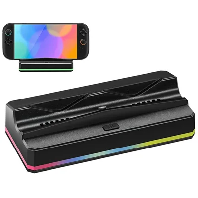 NS2-626 For Nintendo Switch 2 Charging Dock Station with Cooling Fan / RGB Lighting / 3 USB Ports