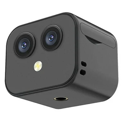 D3 Dual Lens WiFi Camera 4K HD Wireless Network Monitoring Remote Control Night Vision Cam, with 32GB Card