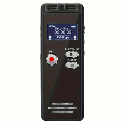 N15 8GB 0.8 inch LED Screen Voice Recorder HD Noise Reduction Recording Pen with TF Card for Class Meeting