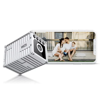 W05 Container Design Mini WiFi Camera Rilevamento del Corpo Umano 1080P HD Telecamera di Sicurezza con Visione Notturna - Bianco