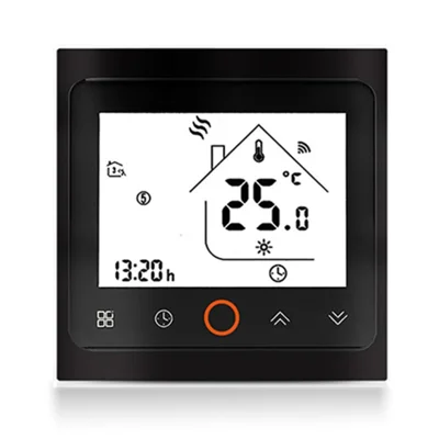BHT-002GBLZB ZigBee Smart Thermostat Precise Temperature Control LCD Touch Screen Heating Controller - Black