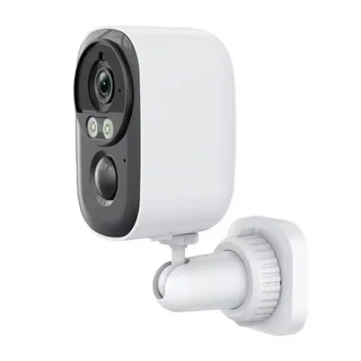 D1 3MP Solar Security Camera Wireless WiFi 4K HD Battery Powered Two Way Audio Color Night Vision Outdoor Camera - White