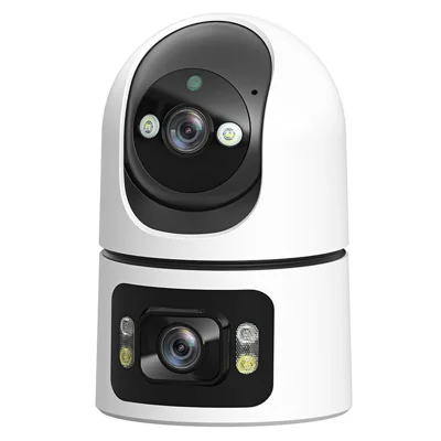 M15 Dual Lens WiFi Security Camera 6MP Pan Tilt Two Way Audio Night Vision IP Camera (without TF Card) - EU Plug