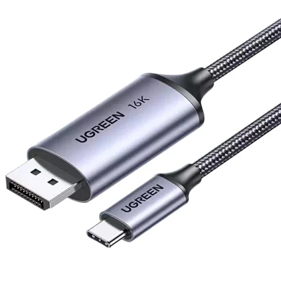UGREEN CM707-25864 USB-C to DisplayPort Cable 2.1 16K / 30Hz 8K / 120Hz 40Gbps Compatible with Thunderbolt 4 / 3