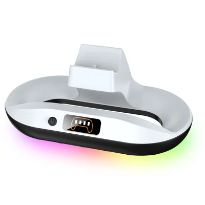 YZC-522 voor Sony PlayStation 5-controller contactoplader met RGB-licht en LED-display