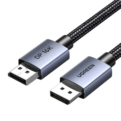 Cavo UGREEN DP123 45445 DisplayPort 2.1 80 Gbps 16K / 60 Hz da maschio a maschio per display da gioco