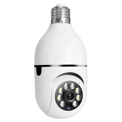 Caméra IP Mini PTZ 1080P HD Wifi 2.4G avec douille de lampe E27, surveillance de la maison avec communication bidirectionnelle