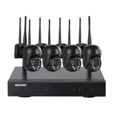 ESCAM WNK614 Wireless Camera Set HD 3MP Monitor Camera Support Two-Way Voice - US Plug