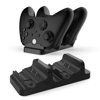 DOBE TYX-532X til Xbox Series S / X-controller Opladningsdok, dobbelt opladningsstation til spilcontroller med dobbelt batteripakke - Sort