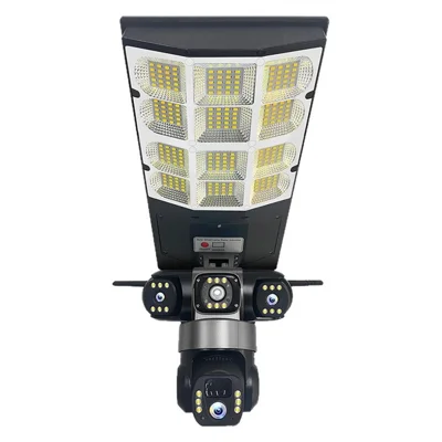 LD002 V380 Outdoor Solar Security Camera with Street Light 3 Screens Wireless Monitoring System - WiFi Version