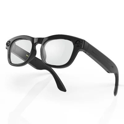 G10 AI Smart Glasses with BT Calling, 1080P HD Video Recording, Real-Time Voice Translation, Black