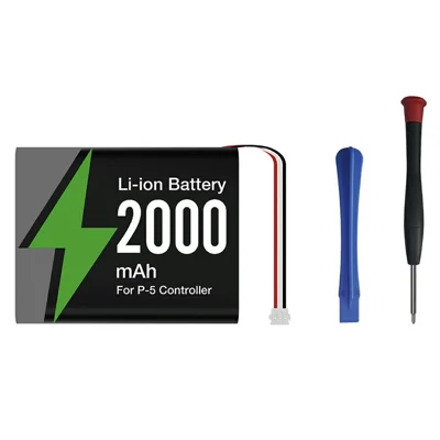 DOBE FOMIS ELECTRONICS TP5-5516 Ersatzakku für Sony PlayStation 5 Controller 2000 mAh Lithium-Ionen-Akku mit Schraubendreher-Set