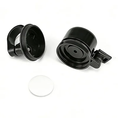Cykelklokke Lokatorholder til Apple AirTag, Anti-svind GPS Lokator Tracker til 21-23mm Styre - Sort