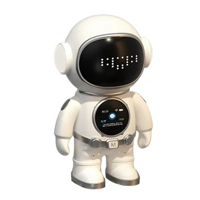 BOWAI OBC8 AI Slimme Spreekrobot Interactieve Educatieve Hulp met LED-uitdrukkingsscherm, Bureau Leerrobot - Wit