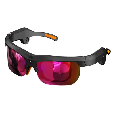 EYEVUE S100 AI Smart Glasses 13MP Camera 1080P Video Recording Translation UV400 Eyeglasses for Sports Outdoor - Black