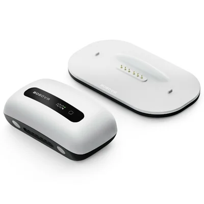 BOBOVR BM60-1 6500 мА·ч магнитный комплект аккумулятора с горячей заменой и зарядной док-станцией для BOBOVR M3 Pro+ / M3 — белый