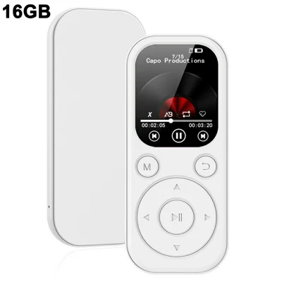 MP3-01D MP3  /  MP4 Player with 16GB TF Card 1.8 inch TFT Screen Bluetooth-compatible 5.4 FM Radio Video Player - White