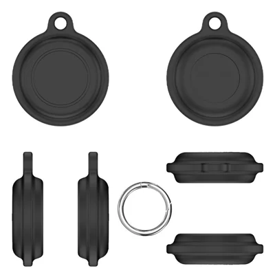 Custodia Protettiva in Silicone per Motorola Moto Tag/Moto Tag 2, Copertura Antiurto e Impermeabile con Moschettone in Metallo - Nero
