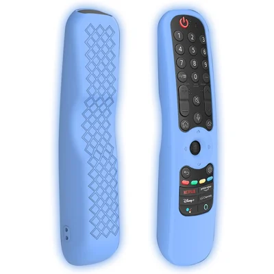GS0020 Для LG AN-MR21GC MR21N / 21GA Чехол для пульта дистанционного управления телевизором с защитой от падения, мягкий силиконовый защитный чехол - Люминесцентный синий