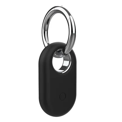 Compatible with Samsung SmartTag2 Protective Case Bluetooth-compatible Tracker Anti-Lost Silicone Sleeve - Black
