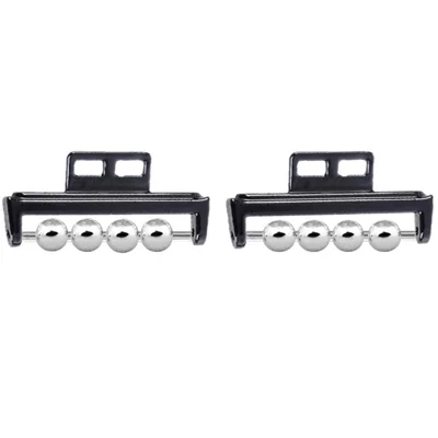 1 Pair for Huawei Watch Fit DIY Strap Connector Beads Design Watch Band Metal Connect Adapter - Black