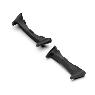 1 Pair Wristband Connector for Google Pixel Watch 4 45mm / Watch 3 45mm Metal Adapter (Inner Length: 22mm) - Black