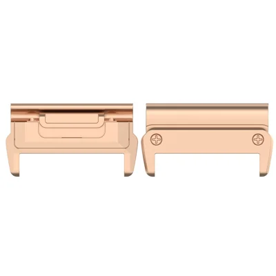 1 Pair 20mm Watchband Connector for Garmin Fenix 8 43mm  /  Fenix 7S  /  Fenix 7S Pro 42mm Watch Band Metal Adapter - Rose Gold