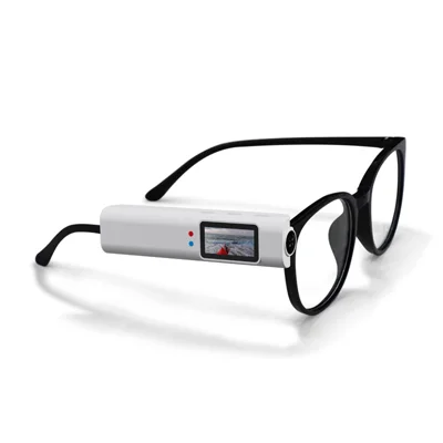 S110 First-Person View Glasses Camera IPS Display WIFI APP Control 2.7K Ultra HD Video Recorder - White