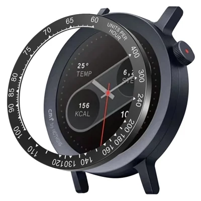 For Nothing CMF Watch Pro 2 Bezel Scale Design Hard PC Smart Watch Protective Ring - Black / White