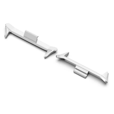 1 Pair Wristband Connector for vivo Watch GT 2 / iQOO Watch GT 2 Metal Adapter (Inner Length: 22mm) - Silver