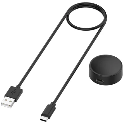 For Samsung Galaxy Watch 9 / Ultra2 47mm  / 3  /  4  /  5  /  6  /  7  /  8 Charging Dock Portable Charger Stand - Black