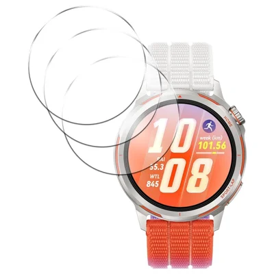 3 Stk. für Huawei Watch GT Runner 2 gehärtete Glas Displayschutzfolie HD-klarer Uhrenschutzfilm – Transparent
