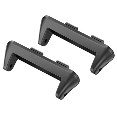 2Pcs 14mm Stainless Steel Watch Strap Connector for Huawei Band 11  /  11 Pro Metal Watchband Adapter - Black