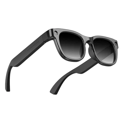 E06S AI Smart Glasses 13MP Camera Real-time Vertaling Stembediening Muziek Touchpad Bril voor Kantoorvergadering - Zwart