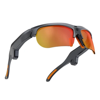 E08 KI-Smartbrille 1300W Kamera Sprachsteuerung Alleserkennung Übersetzungsbrille für Sport Radfahren - Grau Schwarz