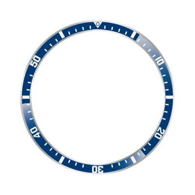 Anneau de lunette pour Xiaomi Watch S5 / S4 / S3 Couverture adhésive en alliage d'aluminium anti-rayures - Caractères bleus / blancs