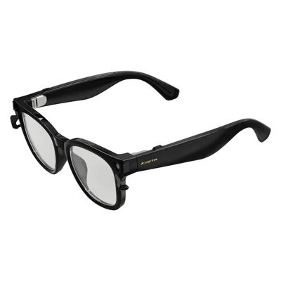 KRETA V52 Smart Glasses 8MP HD Camera Zesassige Stabilisatie AI Vertaling Muziek Zonnebril - Zwart