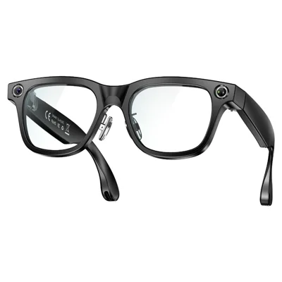W660 Smart AI Glasses 4K Video Recording 20MP Camera AI Translation Bone Conduction Audio IP66 Waterproof - Anti-Blue-Light Lens