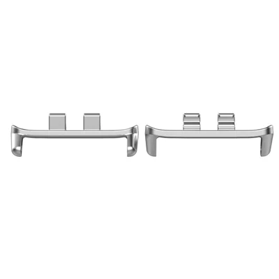 2 Stück 18 mm Armbandverbinder für Honor Band 11 / 11 Pro, Schnellwechsel-Metalladapter - Silber