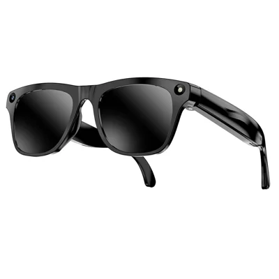 xk one AI Smart Glasses 1080P HD Camera Voice Assistant Wireless Transfer - Black