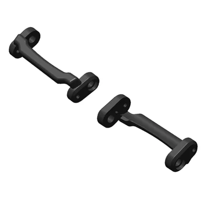 1 Pair Watch Band Connectors For Casio PRO TREK Protrek PRG-600 / PRG-650 / PRW-6600 , 24mm Metal Adapter - Black