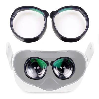 Qisyker 1 Coppia vr Occhiali da VR Lince Miopia Miopi Per Oculus Quest 2, Light Anti Blue/300-800 Gradi Miopia/50-200 Gradi Astigmatismo/1.6