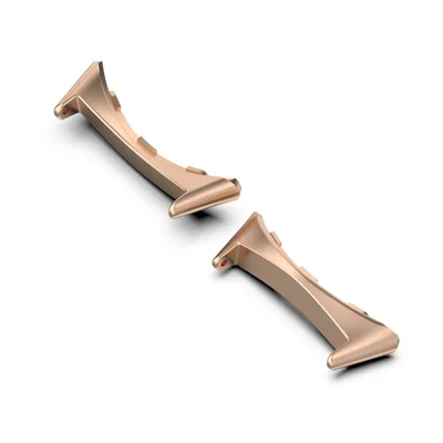 1 Pair Watch Band Adapter for Google Pixel Watch3 41mm / Pixel Watch 316 Stainless Steel Strap Connector Fits 20mm Strap - Rose Gold