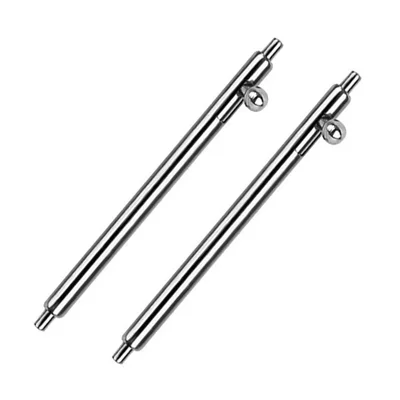 1 Paar 22mm Edelstahl Uhrenarmbandschlaufe Federstift Uhrenlug-Verbindungsstift Watchband mit Druckknopf