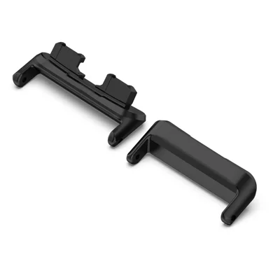 Adaptateur de Montre de 16 mm 2pcs Pour Huawei Band 8, Accessoire de Connecteur de Bande de Montre en Acier Inoxydable - Noir
