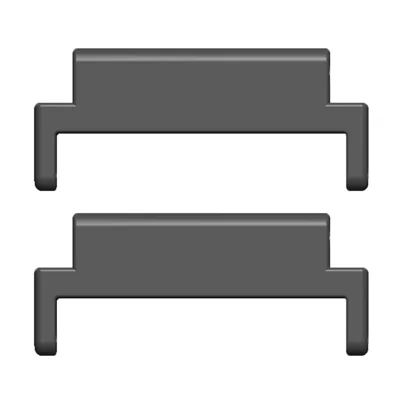 1 paire pour Huawei Watch GT 4 41 mm, adaptateur en métal universel de 18 mm à 20 mm, connecteur de bracelet - Noir