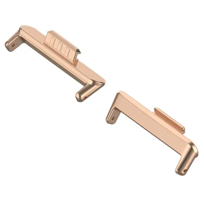 1 Pair for Huawei Watch Fit 3 Watch Strap Connector 20mm Wrist Band Metal Adapter - Rose Gold
